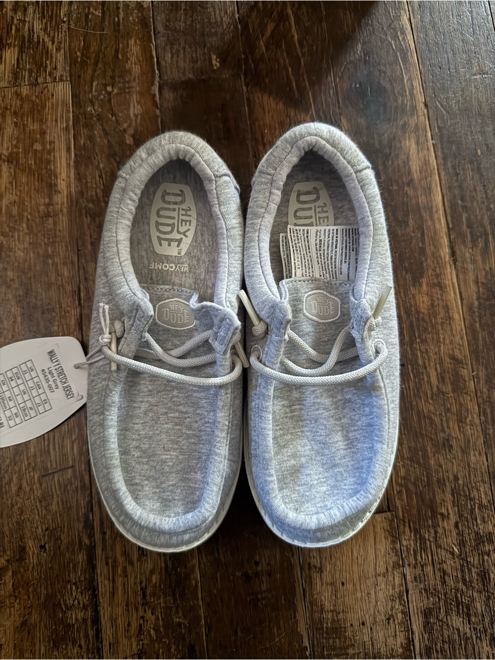 Hey Dude Kids Slip-On Sneakers in Heather Gray